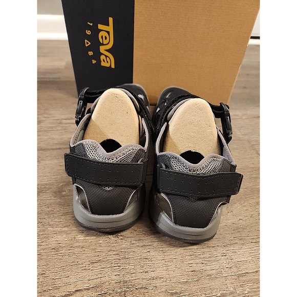 Teva Omnium 2 Black Gray Sport Sandals Water Shoes Mens Size 13 New Casual Hike - Picture 3 of 6
